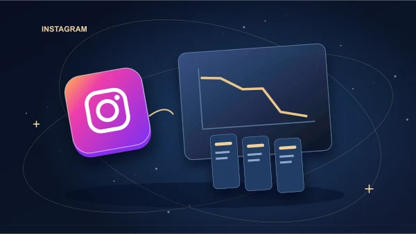 Instagram Story frames with a viewer-retention path and highlighted missing connection