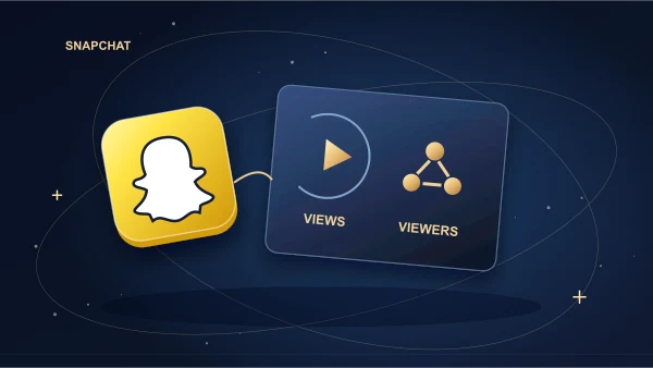 Snapchat tile with repeated view loops beside distinct audience cards