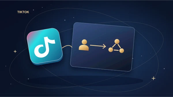 Single TikTok tile opening toward an unfamiliar audience network