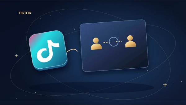 TikTok profile with separate visitor and follower paths